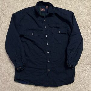 Lanesboro Black Flannel Jacket with Plaid Interior